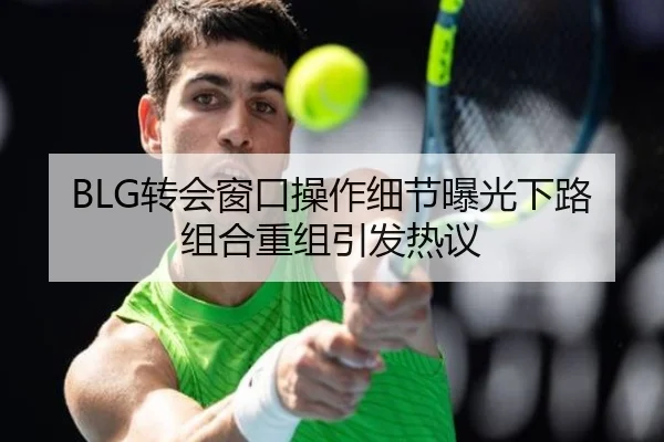 BLG转会窗口操作细节曝光下路组合重组引发热议 | Leyu